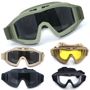 Lunettes épaissies Locust Tactique Équitation Randonnée <span class=keywords><strong>Ski</strong></span> Lunettes Spécial Jungle Lunettes Humain CS Protection Du Travail Équipement De Sport - Product Image 1