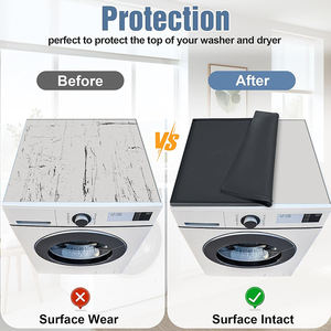 Couverture de protection pour <span class=keywords><strong>lave</strong></span>-<span class=keywords><strong>linge</strong></span> et sèche-<span class=keywords><strong>linge</strong></span> en silicone antidérapant, tapis imperméable pour la protection du dessus de <span class=keywords><strong>lave</strong></span>-<span class=keywords><strong>linge</strong></span>, pour la maison, la cuisine, la buanderie - Product Image 3