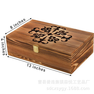 Wooden Tea Bag Storage <b>Box</b> Rectangle Handmade Organizing <b>Gift</b> Craft Wooden <b>Box</b> For Tea <b>Coffee</b> Classification - Product Image 2