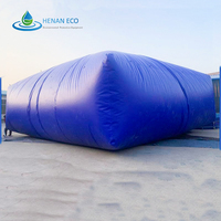 Réservoir d'eau portable gonflable pliable en PVC 5000L.