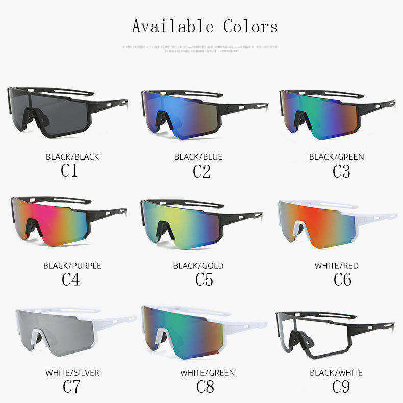 2026 New Arrival Fashion Cycling Hot Sale Outdoor MTB Bike Riding Polarized Lens Big Frame Sports Sunglasses for Men Women