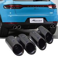 Embouts d'échappement DEX pour Porsche Macan 2.0T 2014-2024 – Améliorez votre système d'échappement avec des embouts de silencieux quadruples style GTS