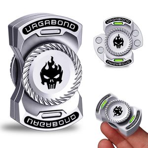 Jouet anti-stress 3-en-1 amusant EDC : Fidget Spinner squelette fantôme personnalisé, Fidget Slider en alliage, Jouet sonore en forme de pièce de monnaie - Product Image 1