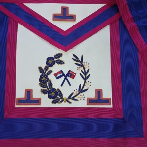 Watermark-Cinta bordada a mano, delantal de vestido completo, Grand Mark, Grand Scribe, Ezra - Product Image 4