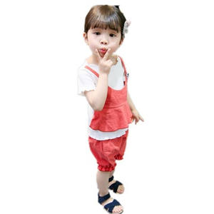 Último Diseño en Ropa Infantil para Niñas, Conjunto de Camiseta y Pantalones Cortos para Niñas, Compras en Línea en Taiwán - Product Image 1