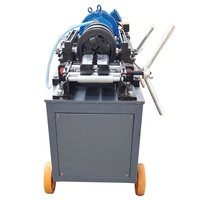 Machine à rouler les filets en acier, machine à fileter les barres d'armature longues, motorisée 5,5 kW, multi-tension