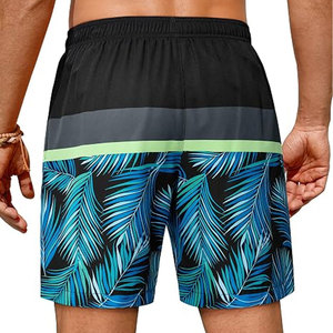Wholesale High Quality Swim <b>Short</b> Newest Style 100% Polyester Solid Color Summer <b>Men</b> Swim <b>Shorts</b> Elastic Quick Dry with Pocket - Product Image 2