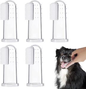 Brosse à dents en silicone de type doigt pour chats, pour une haleine fraîche, hygiène buccale et soins dentaires pour petits chiens - Vente en gros - Product Image 1