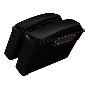 กระเป๋าข้างมอเตอร์ไซค์ ABS สีดำคุณภาพสูง สำหรับ Harley Touring Road Glide Street Glide ปี 1993-2013 - Product Image 1