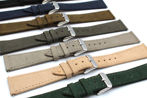 Bracelets de montre en <span class=keywords><strong>cuir</strong></span> suédé vintage sur mesure OEM, 20 mm, adaptés à différents types de montres - Product Image 4