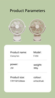 Nouveau ventilateur électrique portable 2026 à clipser, 3 vitesses, ultra-silencieux, USB, 4000 mAh, longue autonomie, pour dortoir étudiant, bureau, voiture