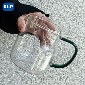 Tazza <span class=keywords><strong>da</strong></span> Caffè Personalizzata <span class=keywords><strong>in</strong></span> <span class=keywords><strong>Vetro</strong></span> <span class=keywords><strong>Borosilicato</strong></span> Resistente al Calore con Manico per Succo e Caffè - Product Image 5