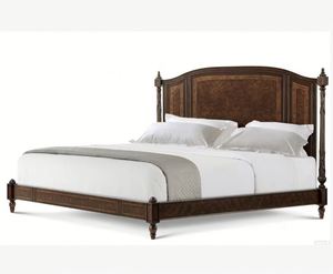 Cream-colored French-style Solid Wood Children's <b>Single</b> <b>Bed</b>, Retro <b>Princess</b>-style Simple Oak <b>Bed</b> Frame for Girls' Bedroom - Product Image 2