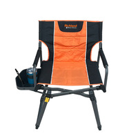 Chaise de camp extérieure pliante réglable robuste personnalisée OEM avec accoudoirs