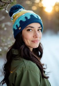 หมวกไหมพรมอะคริลิกอุ่นสำหรับฤดูหนาว  แบบถักลายโลโก้ตามสั่ง  สำหรับผู้ใหญ่  แบบยูนิเซ็กซ์  เหมาะสำหรับกิจกรรมกลางแจ้ง  ทีมสกี  ลายแจ็คการ์ด  พร้อมพู่ห้อย - Product Image 6