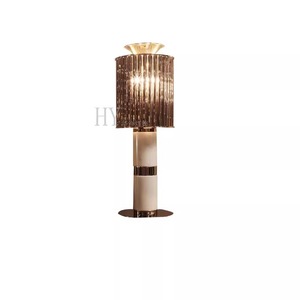 Modern Marble Metal Table Lamp Led <b>Light</b> Source E27 <b>Switch</b> Control Eye Caring For Living Room Bedroom Hotel Villa - Product Image 5