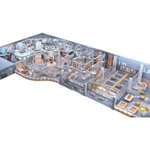 Solution clé en main certifiée ASTM sur le thème de l'espace, équipement de terrain de jeux intérieur interactif intelligent pour enfants avec <span class=keywords><strong>parc</strong></span> de trampolines - Product Image 1