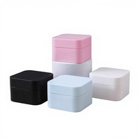 Pot carré en PP pour crème cosmétique, poudre, masque, maquillage, avec compartiments, 5g, 10g, 20g, 30g, 50g