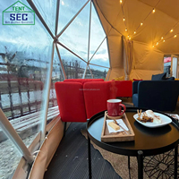 Dôme de tente igloo en polycarbonate UFO Star résistant aux UV et imperméable pour hôtel, disponible en 4m, 5m, 6m, 7m, 8m, 10m