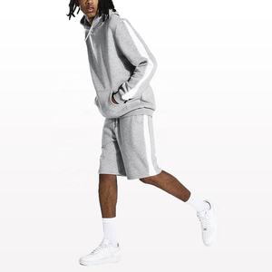 Ensemble de deux pièces de Fitness en Polyester pour hommes, Spandex, vêtements de Sport, de haute qualité, court d'entraînement, - Product Image 5