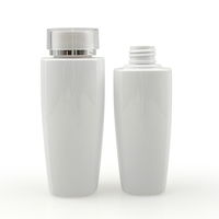 Bouteille vide en PET blanc personnalisée de 100-300 ml pour cosmétiques, gel, démaquillant, eau, shampoing, tonique, sérum – Emballage cosmétique en gros