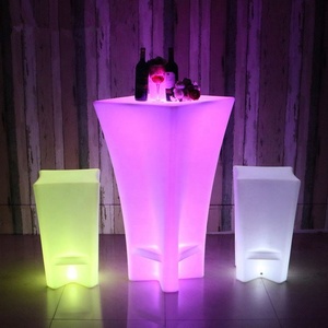 Télécommande éclairée 16 couleurs Portable Led Cocktail Bar <span class=keywords><strong>Cafe</strong></span> Table Alfresco BistroTable - Product Image 5