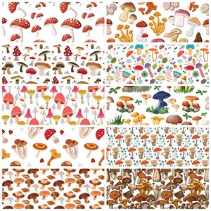 สินค้าขายดีพิมพ์ลายเห็ดหนา: ผ้าไวนิล TPU 0.5มม. สามารถใช้ทำกระเป๋างานฝีมือได้ - Product Image 1