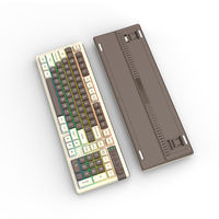 Clavier mécanique OEM 98 touches double mode filaire/sans fil, rétroéclairage RGB 2.4G/BT5.0 4000mAh pour ordinateur portable/bureau/Mac