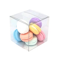 Boîte simple pour mariage, en PVC étanche, personnalisée, Macaron simple pour bonbons, saveur claire