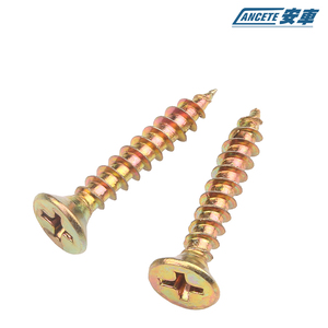 <span class=keywords><strong>Viti</strong></span> Autofilettanti a Testa Svasata DIN7505 in Zinco Giallo <span class=keywords><strong>per</strong></span> Truciolato e <span class=keywords><strong>Legno</strong></span> - Product Image 3