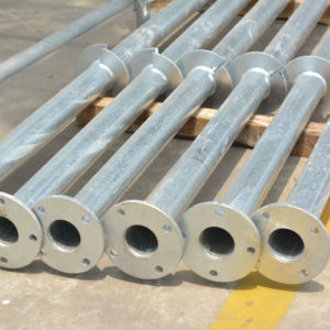 Pieux de fondation solaires à vis avec bride en acier galvanisé à chaud pour système de montage photovoltaïque – Installation facile - Product Image 1