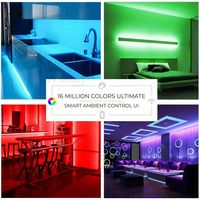 Kit de bande LED intelligente RGB 12V 24V, étanche IP65, avec contrôle à distance par application WiFi, changement de couleur, ruban flexible, éclairage d'ambiance
