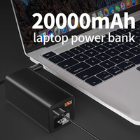 Banques d'alimentation portables haute capacité OEM/ODM 20000mah 65w charge rapide affichage numérique intelligent extérieur longue durée pour iPhone