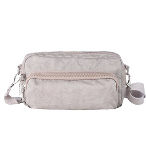 Bolso cruzado multifuncional de nailon con forma de cubo para cosméticos y documentos, bolso de pecho para hombre - Product Image 5