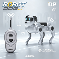 DIY Montage RC Roboterhund Spielzeug 2,4G Ferngesteuerter Krabbelnder Roboter-Haustier-Hund für Kinder