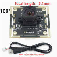 Module sans lecteur de caméra USB 1/2/5 mégapixel Module OV9732 Caméra de reconnaissance faciale HD 720P 60/72/100 /160/180 degrés