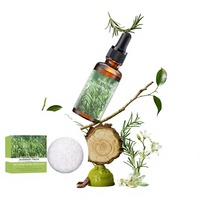 Savon Solide au Romarin avec Huile Essentielle Hydratant et Nourrissant, Ensemble de Soins Capillaires Artisanaux Parfumés