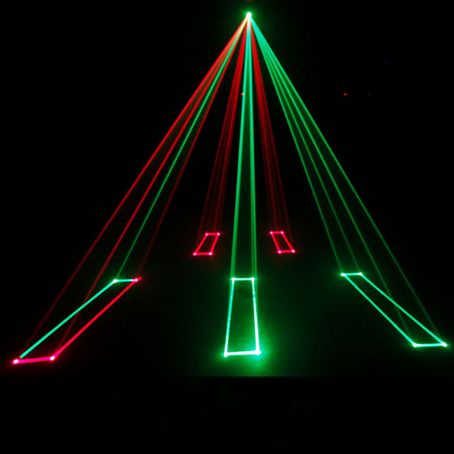 Dynamic RGBW Line Laser Light Voice Controlled for Private Room Stage Party and Entertainment Atmosphere Lighting