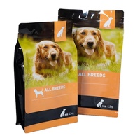 Vente en gros grande taille 10kg sachets plats en papier d'aluminium Doypack pour aliments pour animaux de compagnie en Mylar personnalisé sacs en plastique à 8 joints latéraux avec fermeture éclair