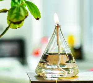 Wholesale Atmosphere Lighting Wedding Home Decor Burner Star Shaped Glass Oil Kerosene Alcohol Lamp