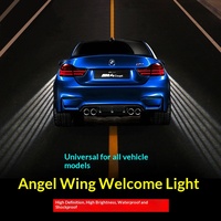 Kemauto Projecteur Laser LED Universel Effet Ailes d'Ange 5W 12V pour Éclairage de Sol et Sous-Voiture, Neuf, Accessoire pour Toutes Voitures