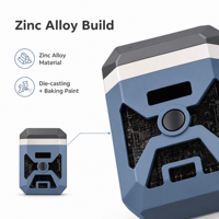 Rasoir électrique à double moteur 7000 tr/min, style méca en alliage de zinc, mini rasoir pour hommes, étanche IPX7, tête magnétique, charge rapide USB-C