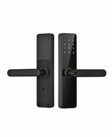 Fingerabdruck-Eingang Multi-Unlock Smart-Türschloss mit Display, Batteriefach und Stahlgehäuse – Ideal für gewerbliche und private Nutzung