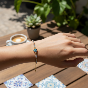 ลูกปัดแฟชั่นสำหรับการออกแบบสร้อยข้อมือดวงตาชั่วร้าย - Product Image 3
