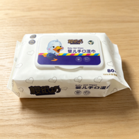 Lingettes pour bébé Yingzhifang, pour la bouche et les mains, pH équilibré, faiblement acides, double couche, 14 cm * 16 cm, essence de camomille, paquet de 80 pièces