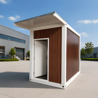 Poste de Garde Modulaire de Luxe en Bois Industriel, Cabine de Sécurité Portable, Bureau Mobile Préfabriqué pour Usage Domestique, Bureau à Domicile ou sur Site