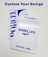 Carte PVC RFID personnalisée pour le partage d'informations de contact, 504 octets, puce 13,56 MHz, carte de visite intelligente NFC
