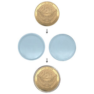 定制250周年纪念纪念品小硬币稀有美国假镀金鹰硬币 - Product Image 6