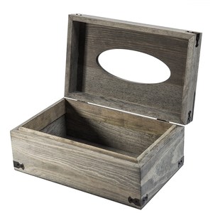 Porte-serviettes en bois naturel pin <span class=keywords><strong>vintage</strong></span> de luxe boîte <span class=keywords><strong>à</strong></span> <span class=keywords><strong>mouchoirs</strong></span> en bois mince avec couvercle pour maison pour un usage domestique - Product Image 5
