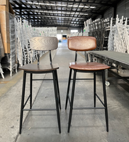 Chaises en métal de haute qualité pour restaurants, chaises de salle à manger pour tables de restaurant, prix d'usine